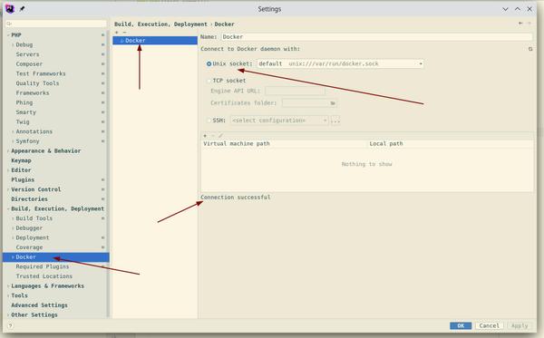 Configure PHPStan in PHPStorm to use PHP from Docker Container