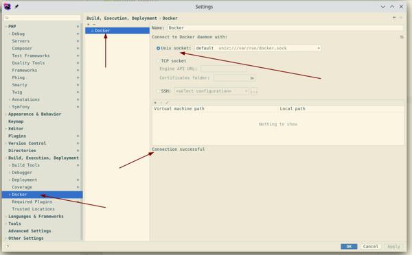 Configure PHPStan in PHPStorm to use PHP from Docker Container